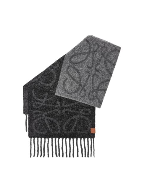 Loewe Anagram scarf in alpaca and wool