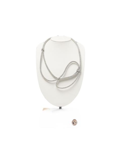 PESERICO beaded loop necklace