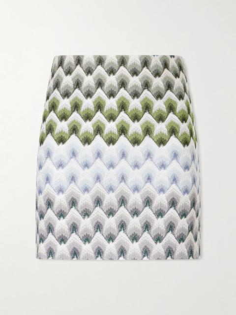 Missoni Embellished Crochet-knit Mini Skirt