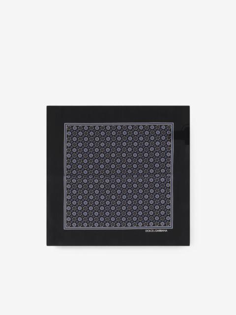 Dolce & Gabbana geometric-print pocket square