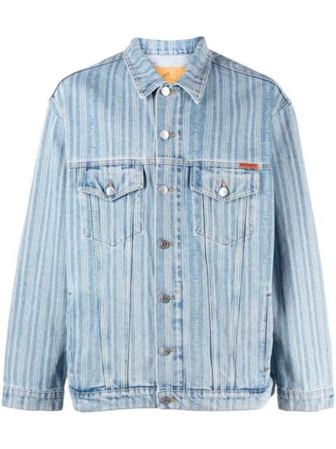 Martine Rose striped denim jacket