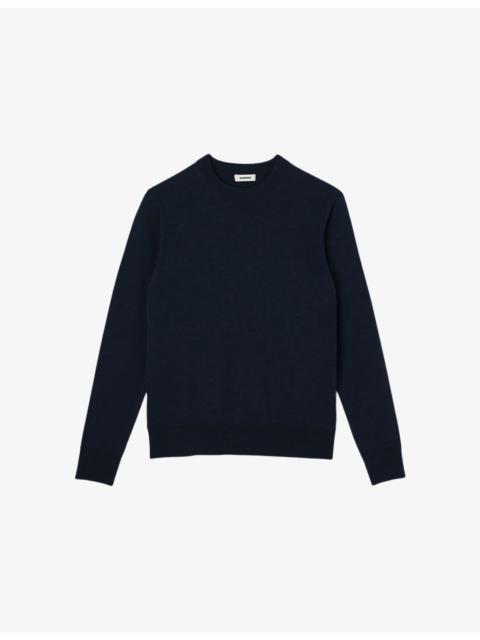 Sandro Crewneck Knitted Wool Jumper