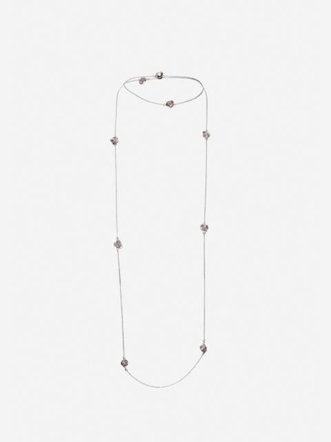 MAGDA BUTRYM Rosette chain necklace in silver
