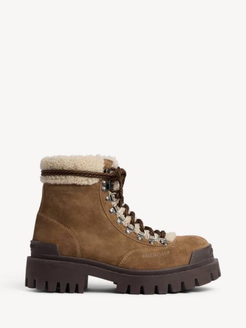 BALENCIAGA Men's Combat Strike Winter Boot in Noce