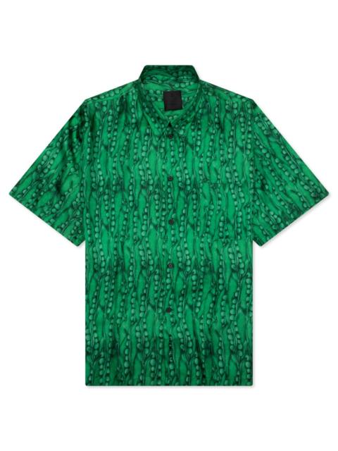 Givenchy HAWAII SHIRT W/ FRONT POCKET - GREEN