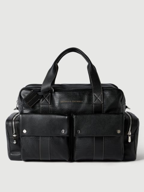 Brunello Cucinelli Grained calfskin leisure bag