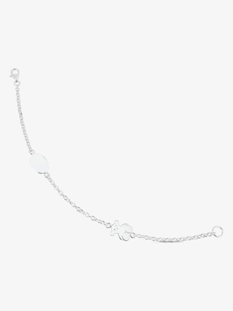 TOUS Silver TOUS Bear Bracelet Oval and Bear motifs