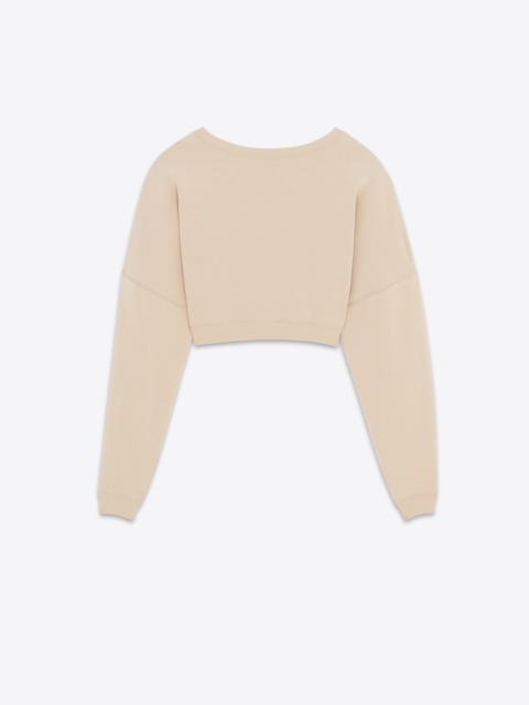 SAINT LAURENT saint laurent cropped sweatshirt