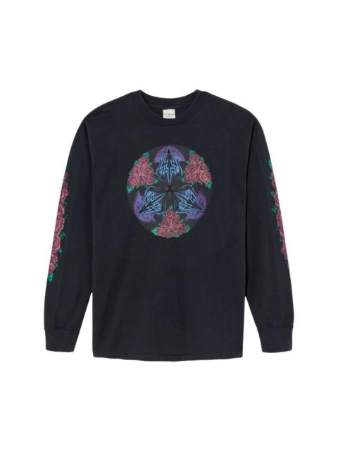 RE/DONE cosmic rose-print sweatshirt