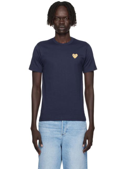 Comme des Garçons PLAY Navy Heart Patch T-shirt