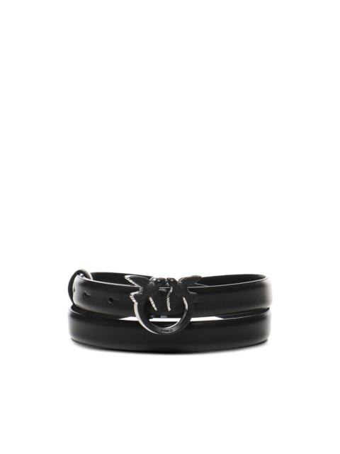 PINKO metal-buckle leather belt