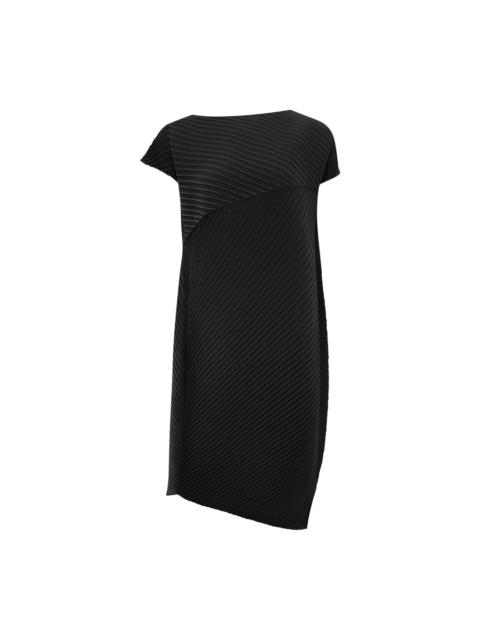 ISSEY MIYAKE Plaster Pleats Solid Pleated Dress