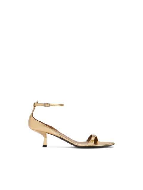 Giuseppe Zanotti Micky Buckles laminated buckle ankle strap sandals