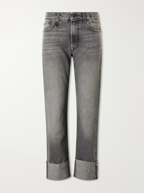 R13 Romeo Cropped Mid-rise Flared Jeans