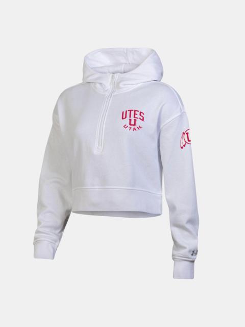Under Armour Women's UA Rival Fleece Collegiate ½ Zip Hoodie