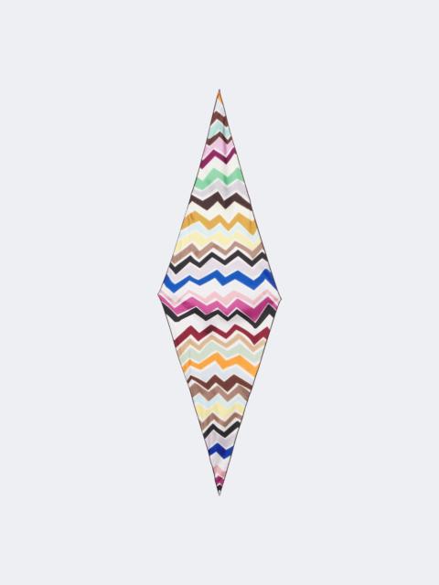 Missoni Zigzag silk twill scarf