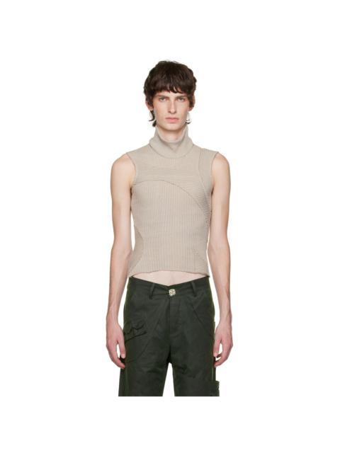Solitude Studios SSENSE Exclusive Taupe Directions Tank Top