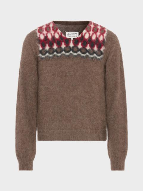 Maison Margiela Alpaca Wool V-Neck Sweater