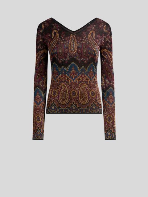 Etro PAISLEY JACQUARD SWEATER