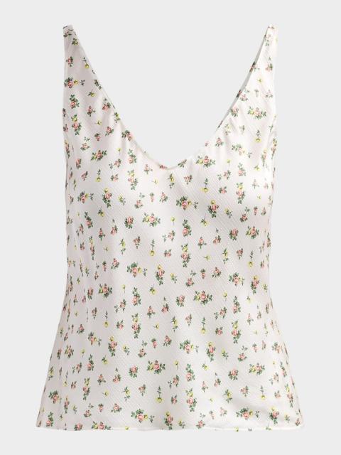 CAMI NYC Rory Hammered Floral Camisole