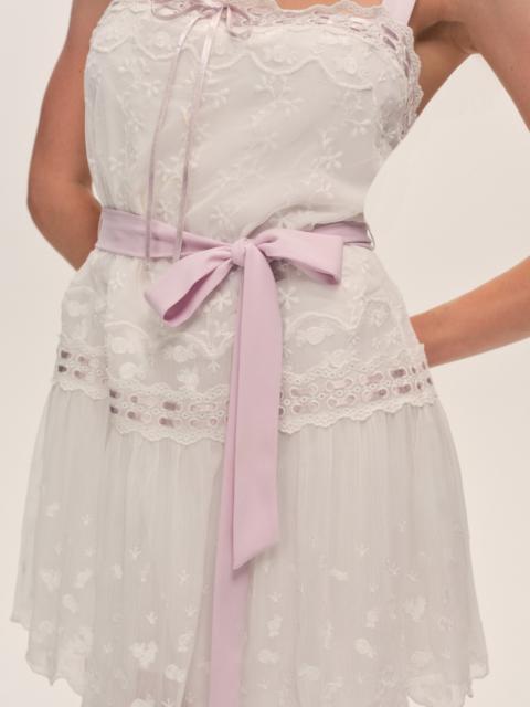 For Love & Lemons Noah Embroidered Mini Dress