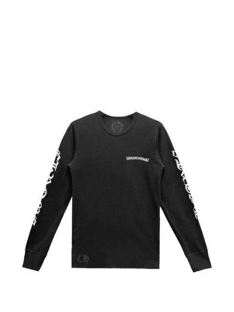 Chrome Hearts Scroll waffle thermal long-sleeve T-shirt