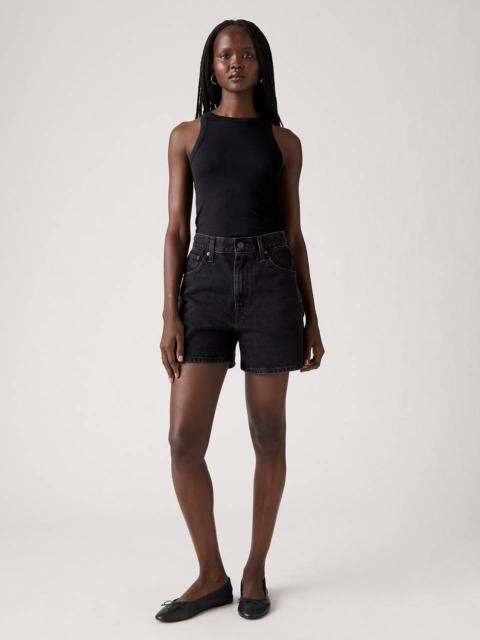 HIGH RISE CINCH MID-THIGH WOMEN'S SHORTS