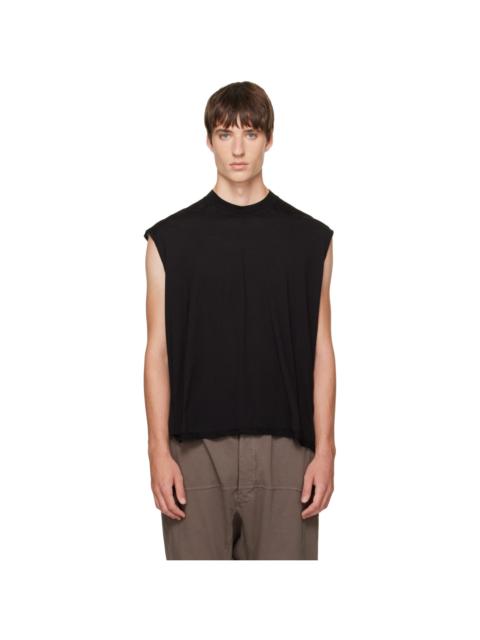 Rick Owens DRKSHDW Black Tower Cropped Tarp T-shirt