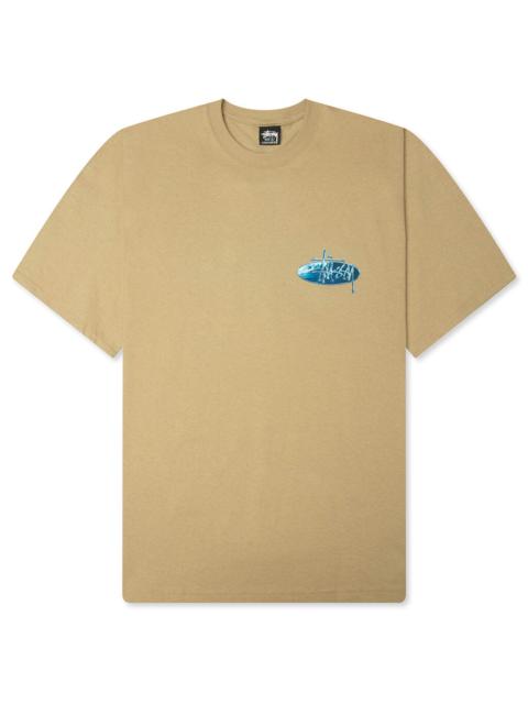 Stüssy WAVE OVAL TEE - KHAKI