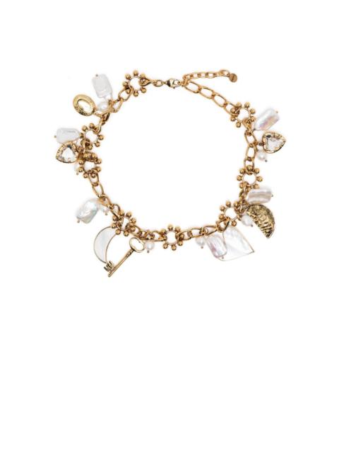 Erdem pearl-detailing polished-finish necklace