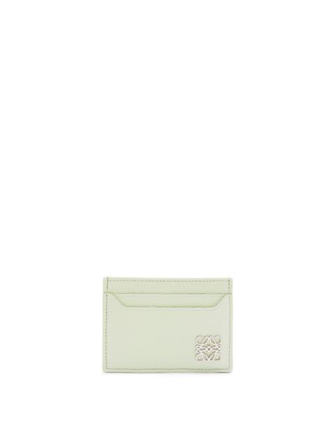 Loewe Anagram plain cardholder in pebble grain calfskin
