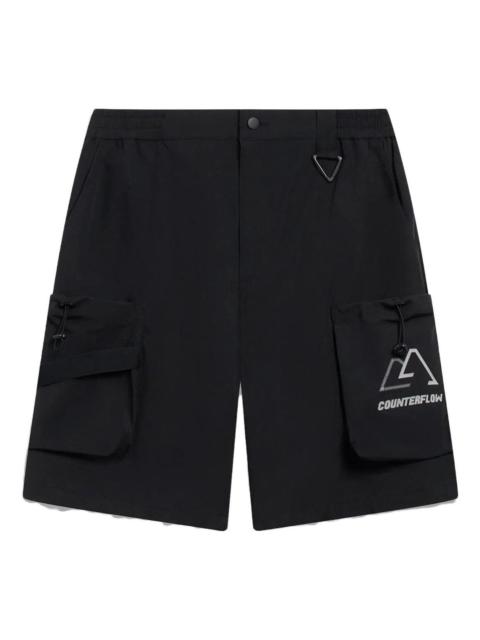 Li-Ning Li-Ning Counterflow Logo Straight Cargo Shorts 'Black' AKST587-1