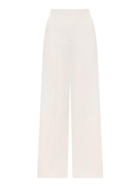 ANDRES OTALORA Dedicame Mid-Rise Straight-Leg Pants off-white