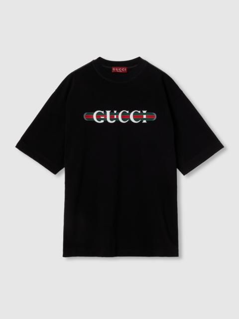GUCCI Printed cotton jersey T-shirt