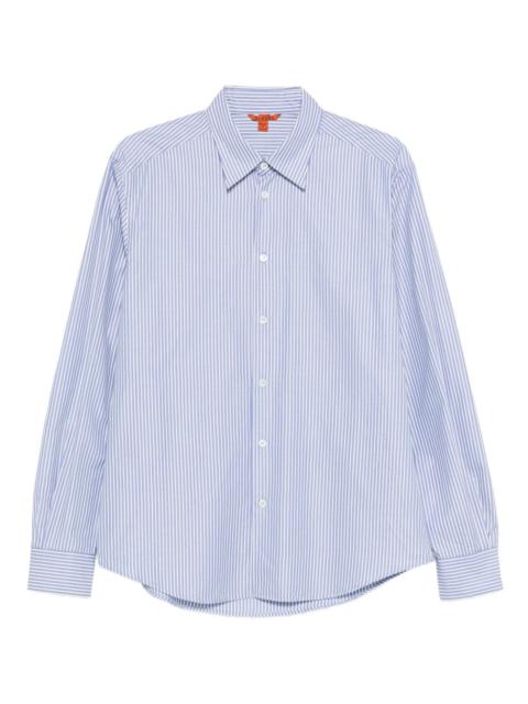 BARENA striped long-sleeved shirt