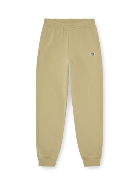 Diesel COTTON PANTS WITH METALLIC OVAL D