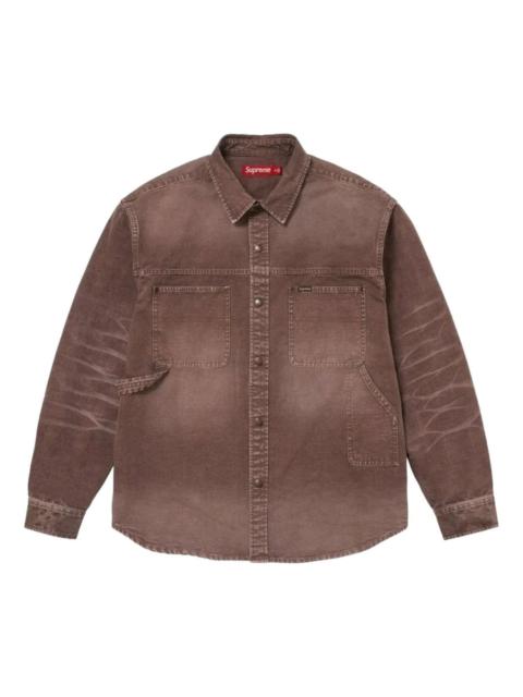 Supreme Supreme SS26 Worn Snap Painter Shirt 'Brown' SUP-SS26-125-BRN