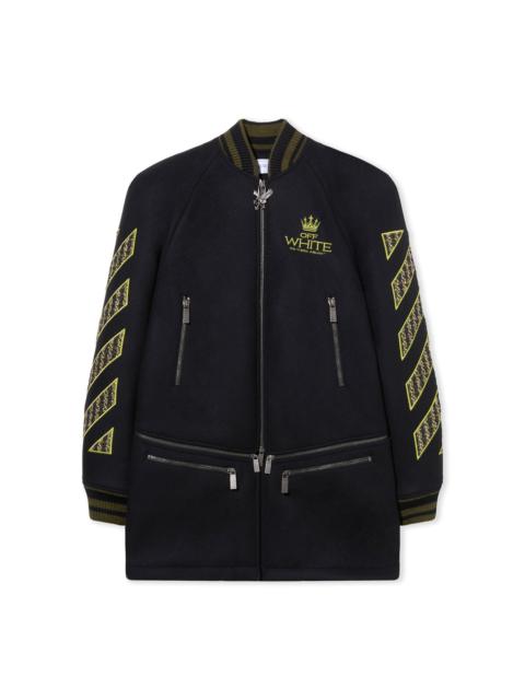 Off-White Off Eagle Twill Wo Varsity Coat
