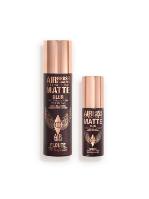 Charlotte Tilbury AIRBRUSH FLAWLESS SETTING SPRAY MATTE & MINI DUO FACE KIT