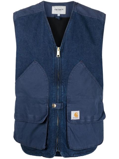 Carhartt logo-patch cotton gilet