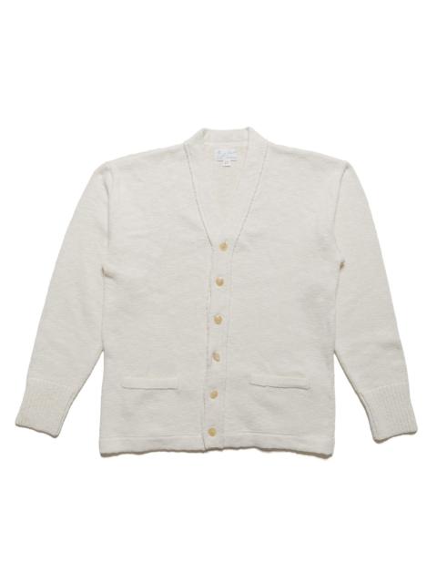 The Real McCoys MC24016 Cotton Summer Cardigan Ecru