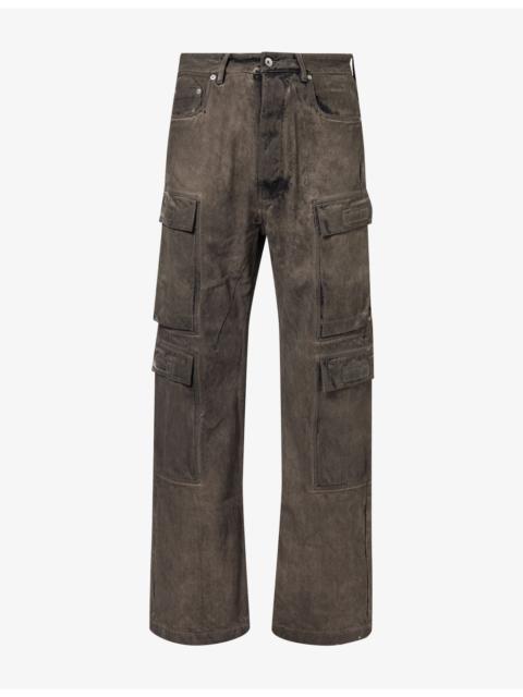 Rick Owens DRKSHDW Double Cargo Patch-Pocket Denim Jeans