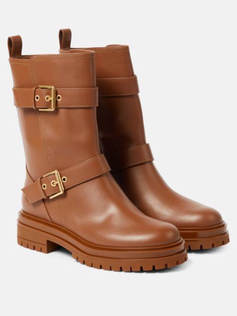 Thiago leather biker boots