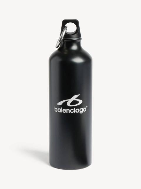 BALENCIAGA Techwear Water Bottle in Black/shiny Silver
