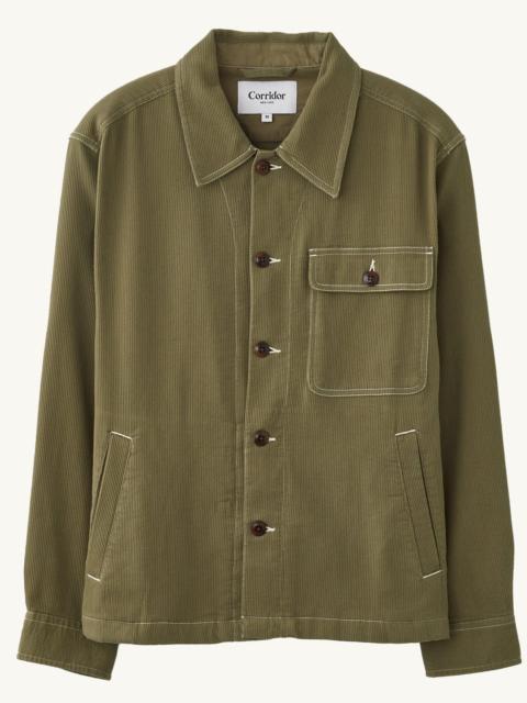 Corridor BEDFORD CORD MILITARY JACKET - OLIVE