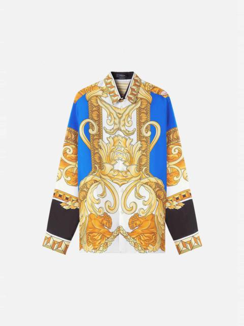VERSACE Medusa Renaissance Print Silk Shirt