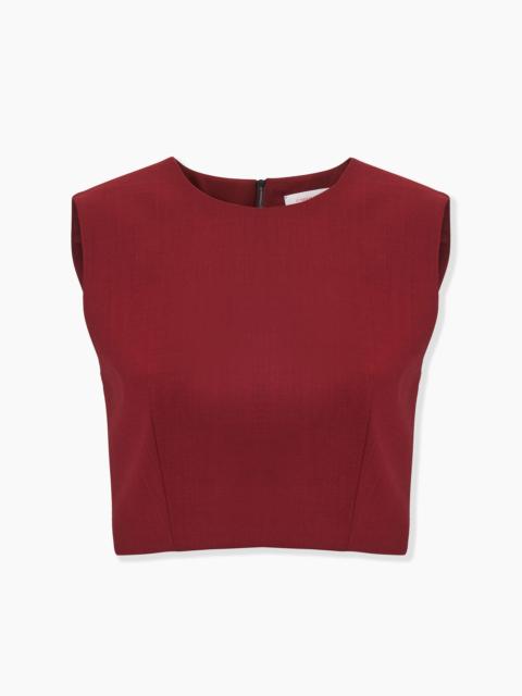 CAROLINA HERRERA Sleeveless Cropped Top