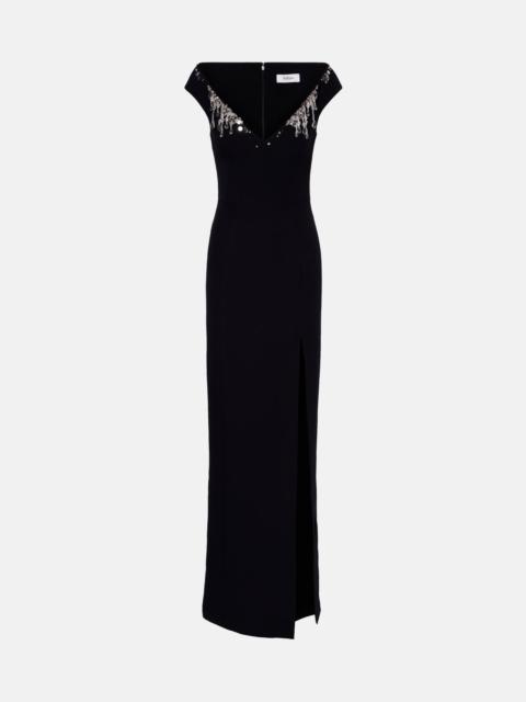 Safiyaa Lucrezia embellished crêpe gown