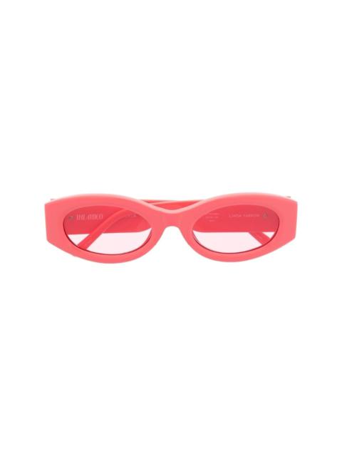Berta rectangle-frame sunglasses