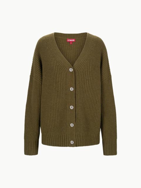 STAUD STAUD MATILDA CARDIGAN SERGEANT GREEN
